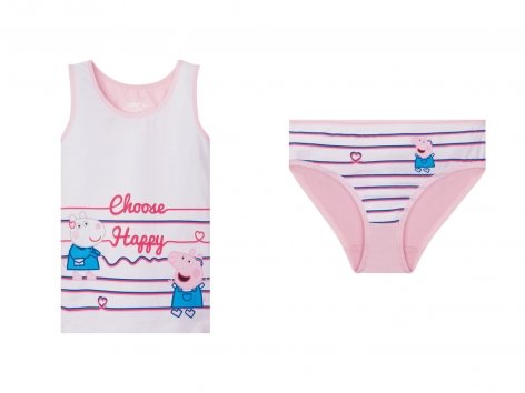 Coordinato intimo da bambina "Frozen, Paw Patrol, Peppa Pig"