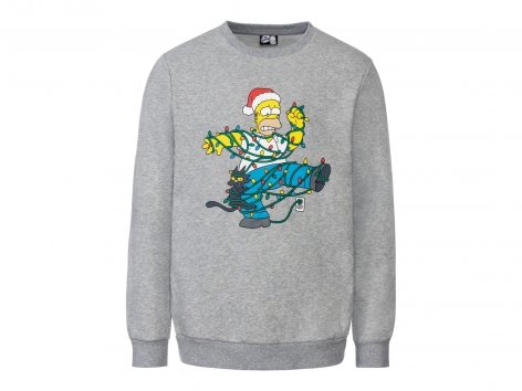 Felpa da uomo "Simpsons, Star Wars"