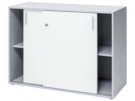 Mobiletto per ufficio con ante scorrevoli