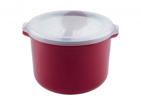 Cuociriso, vaporiera, cuocipancetta o piatto-menù per forno a microonde