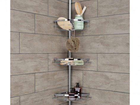 Portaoggetti telescopico per doccia