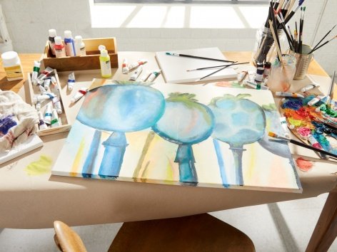 Colori acrilici, ad olio o acquerelli