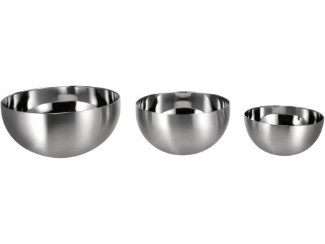 Set ciotole in acciaio, 3 pezzi