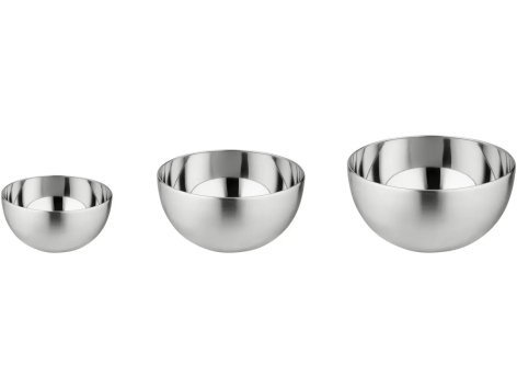 Set ciotole in acciaio, 3 pezzi