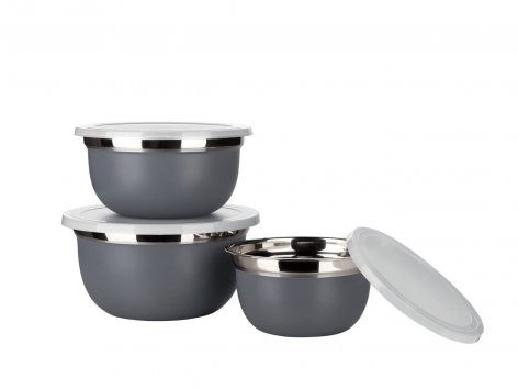 Set ciotole in acciaio, 3 pezzi
