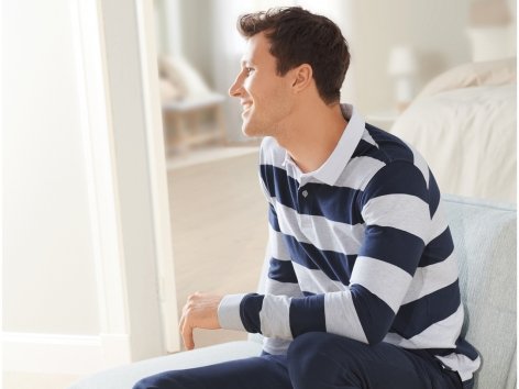 Polo a manica lunga da uomo