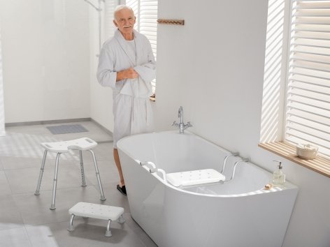 Sgabello per doccia o vasca da bagno