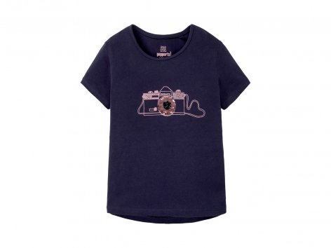 T-Shirt da bambina con paillettes