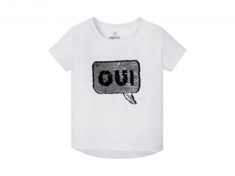 T-Shirt da bambina con paillettes