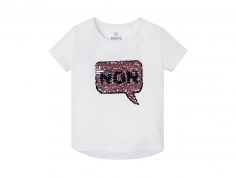T-Shirt da bambina con paillettes