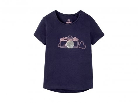 T-Shirt da bambina con paillettes