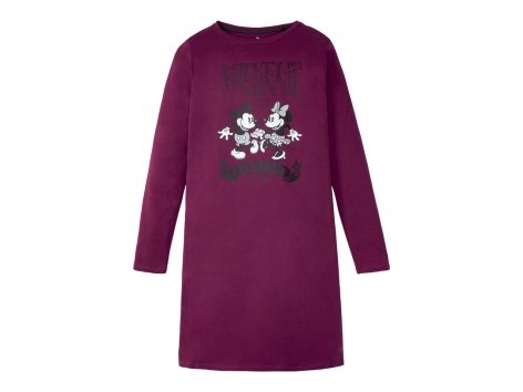 Maxi t-shirt da notte per donna "Tom & Jerry, Mickey & Minnie Mouse, Disney Villains"