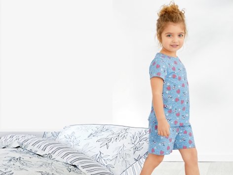 Pigiama corto o camicia da notte da bambina