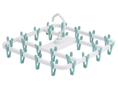 Appendiabiti multiplo o mini stendibiancheria con mollette