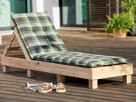 Cuscino per lettino sdraio 190 x 60 cm