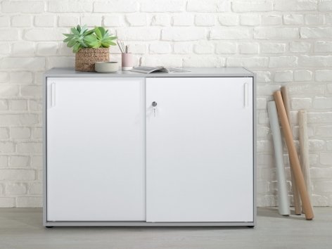 Mobiletto per ufficio con ante scorrevoli