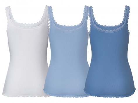 Canotta con pizzo da donna