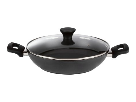 Tegame con coperchio in vetro