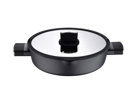 Tegame con coperchio in vetro