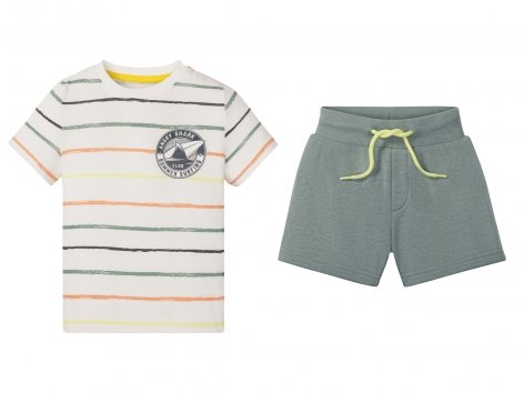 Completo t-shirt e pantaloncini da bambino