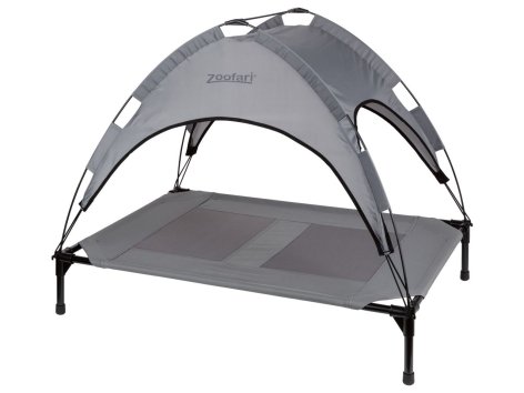 Lettino per cani con parasole