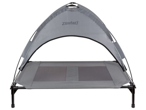 Lettino per cani con parasole