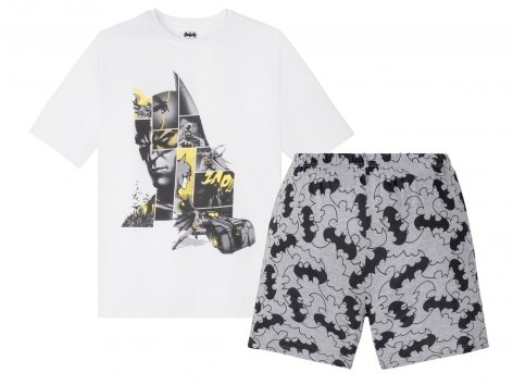 Pigiama corto da uomo "Jurassic Park, Marvel, Batman"