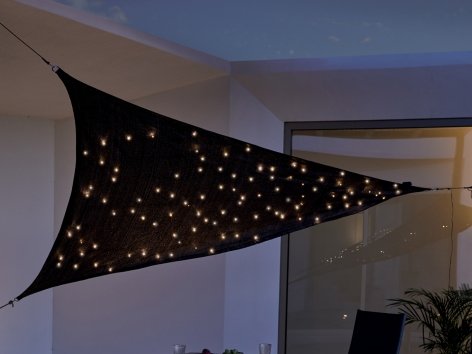 Tenda a vela parasole con illuminazione LED