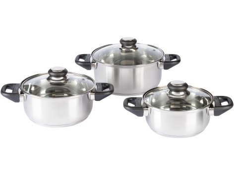 Set pentole in acciaio