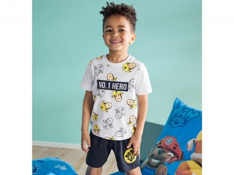 Pigiama corto da bambino "Spiderman, Sam il pompiere, Jurassic World"