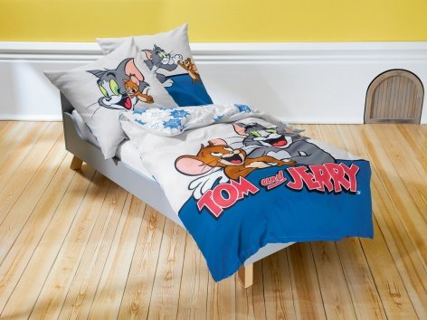 Parure copripiumino singolo "Tom and Jerry"