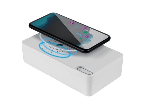 Sterilizzatore UV con base per ricarica wireless