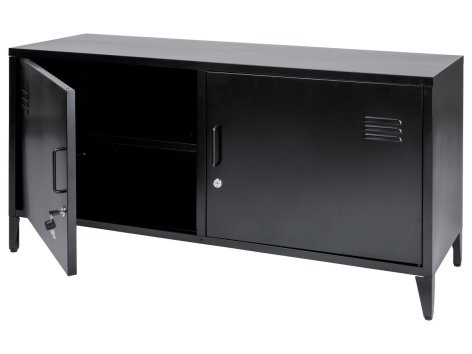 Mobiletto in metallo con 2 ante