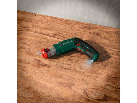 Avvitatore ricaricabile con cambio bit integrato