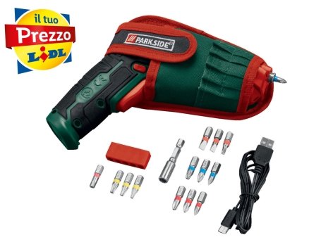 Avvitatore ricaricabile con cambio bit integrato