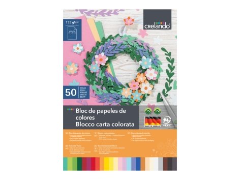 Blocco carta/cartoncini colorati