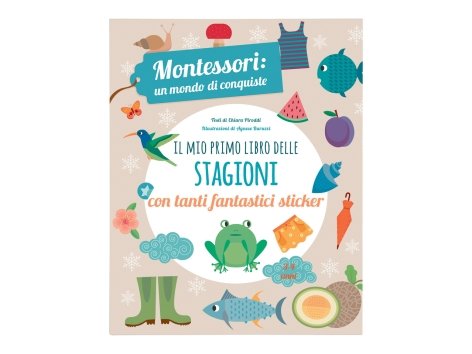 Album da colorare con sticker per bambini Montessori