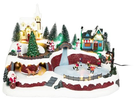 Paesaggio natalizio a LED grande