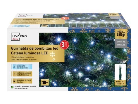 Catena luminosa 100 LED