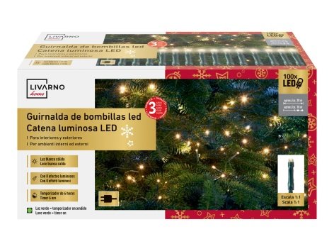 Catena luminosa 100 LED