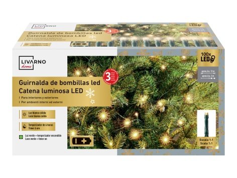Catena luminosa 100 LED