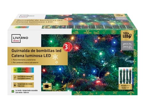 Catena luminosa 100 LED