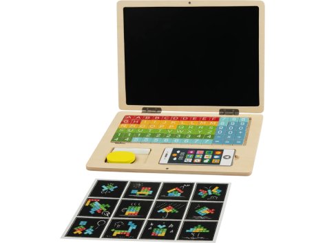 Calendario magnetico o computer in legno per bambini
