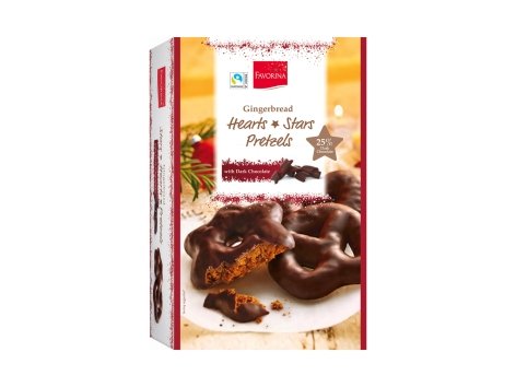 Cuori, brezeln, stelle di pan speziato