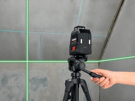 Livella laser a croce ricaricabile con treppiede