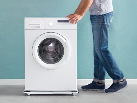 Supporto per lavatrice con rotelle