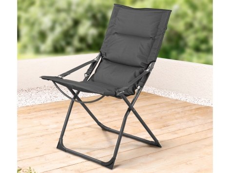 Sedia sdraio imbottita pieghevole