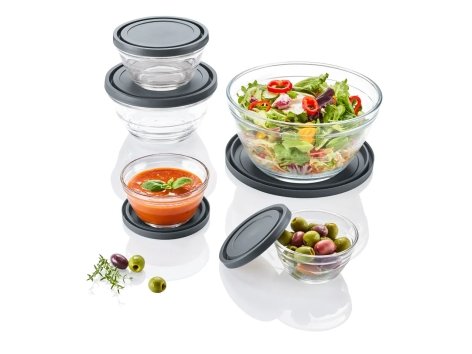 Set ciotole in vetro, 5 pezzi