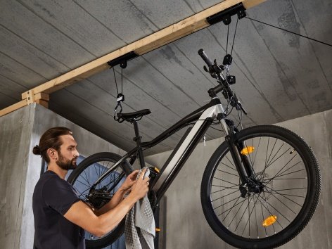 Portabici da soffitto