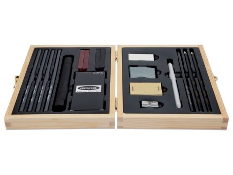 Set da disegno con carboncino